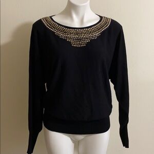 ALFANI black sweater long sleeves size Medium